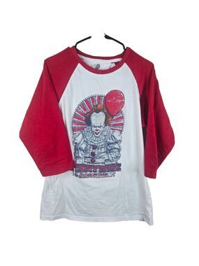 Pennywise The Dancing Clown 3/4 Sleeve Raglan Shirt XL Lootwear Size XL